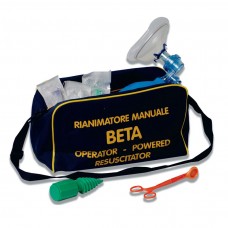 Kit di rianimazione BETA di primo intervento, contenente i prodotti per una prima ed efficace rianimazione. Completo di borsa di trasporto
