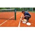 Pali tennis PROFESSIONALI con macchinetta in OTTONE. Modello a sezione circolare, completi di bussola da interrare. Prezzo coppia