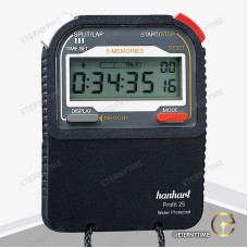 Contasecondi Hanhart Profil 25 .  Versione con 25 MEMORIE - 1/100 sec.- SPLIT - LAP - 25 tempi lap - orologio
