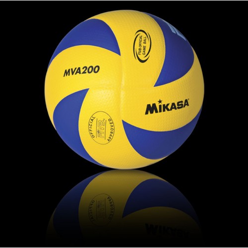 Pallone Da Pallavolo MVA300 Taglia 5 – Pelle Sintetica, Giallo, Usato Giochi Olimpici - Foto 1