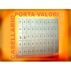 ARMADIETTI CASELLARIO PORTA-VALORI, modello a 30 posti, dim.cm.95x20x50.