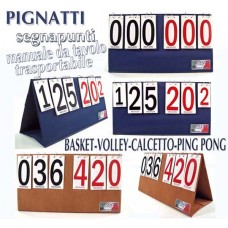 Segnapunti Segnafalli CALCETTO a 6 cifre, numerazione 0-199. Modello da tavolo con base, richiudibile e trasportabile.