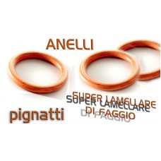 Anelli ginnastica PROFESSIONALI   di  ricambio in legno superlamellare diametro mm.30 (solo anelli).  100% MADE IN ITALY. prezzo coppia