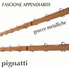 FASCIONE APPENDIABITI  modello SIMPLY,   completo di grucce in metallo “LongLife. Lunghezza a richiesta