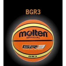 Pallone minibasket Molten GR3 . SIZE 3, realizzato in gomma nylon. MINIBALL