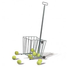 Cestino porta-palle tennis in acciaio, modello ad altezza graduabile