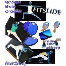 FIT SLIDE: le innovative pattine di lavoro SLIDING per il fitness ed il pilates, dim.cm.30x20x0.5