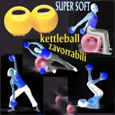 Kettleball Soft Zavorrabili da kg.0,700 a kg.5,500. Prezzo paio