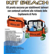 Kit BEACH Pronto Soccorso, per stabilimenti balneari con contenuti conformi alle Capitanerie
