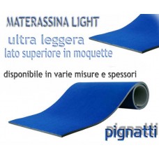 Materassina Light ultra leggera, dim.cm.200x100xspessore mm.25 circa. Piano superiore moquette