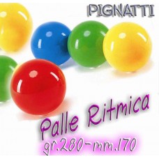 Palla ritmica Ledra Extra Soft diam.mm.170-peso gr.280, colori: giallo-azzurro-rosso-verde. Cadauna