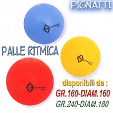 Palla ritmica Mondo diam.mm.180-peso gr.240, colori giallo-azzurro-rosso