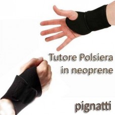 Polsiera/Tutore in neoprene 791 - versione TOTALE polso + parziale mano. regolabile con velcro