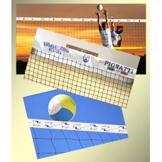 Personalizzazione di reti volley e  beach volley in stampa digitale quadricromatica.  Costo cad,