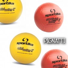 Pallone superminivolley Sportika in PVC soft doppio strato,colore rosso