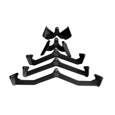 Set ASTE 5 pezzi modello ERGONOMICO gommato ad immersione in DIPPING - Anima in acciaio. Prezzo kit 5 pezzi